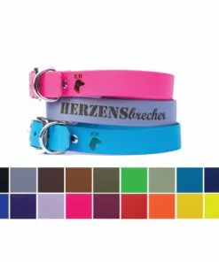 elbhunde biothane halsband classic in wunschfarbe