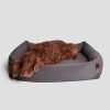 Elbhunde Cloud7 Bett Sleepy Deluxe Tweed Taupe Hund
