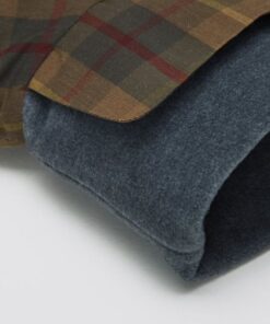 elbhunde cloud7 mantel brooklyn waxed tartan kragen