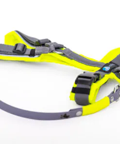 elbhunde dresden annyx set leine und brustgeschirr safety leuchtgelb grau mit premium leine biothane