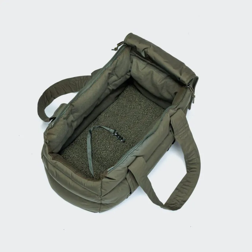 elbhunde dresden cloud7 hundetasche montreal light olive offen