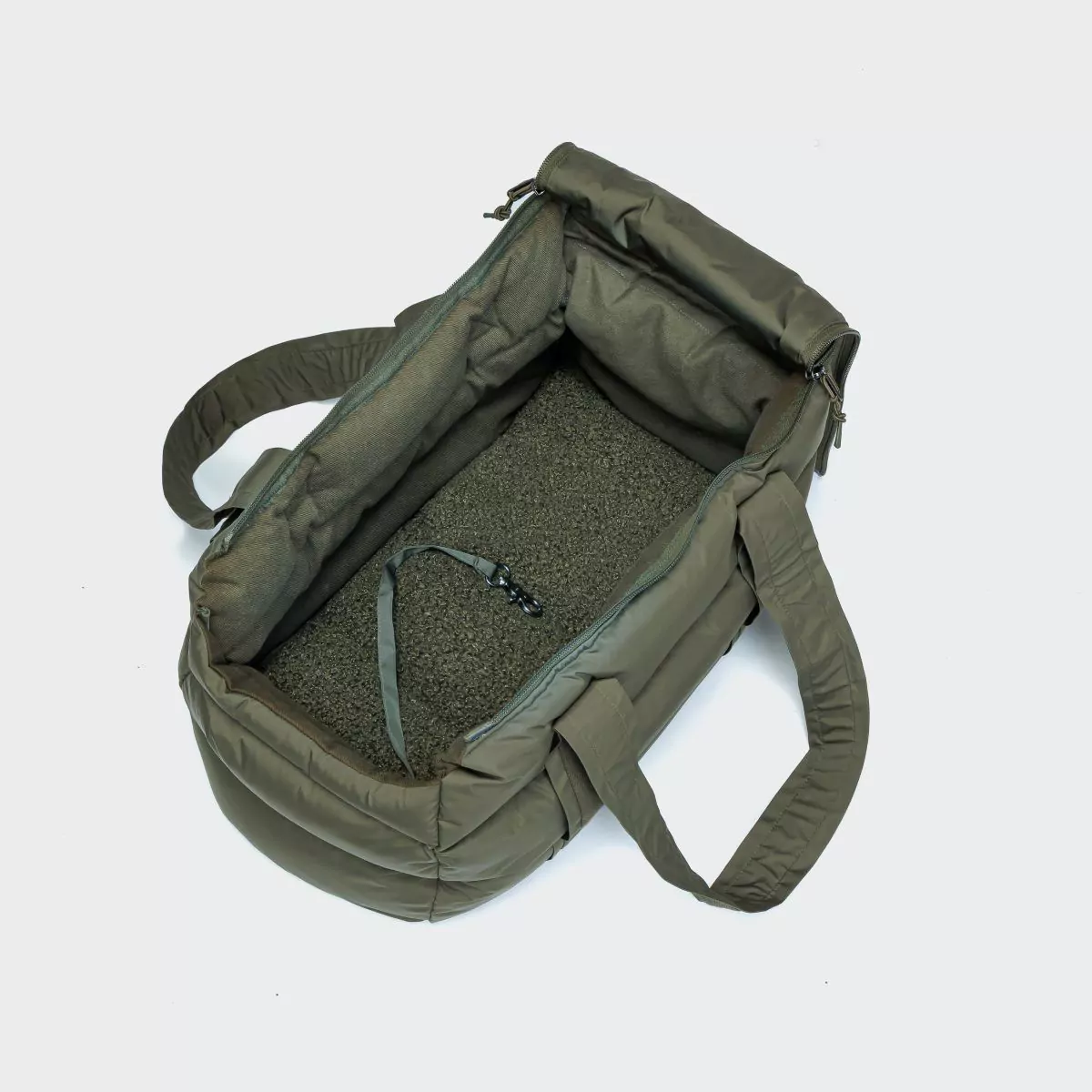 elbhunde dresden cloud7 hundetasche montreal light olive offen