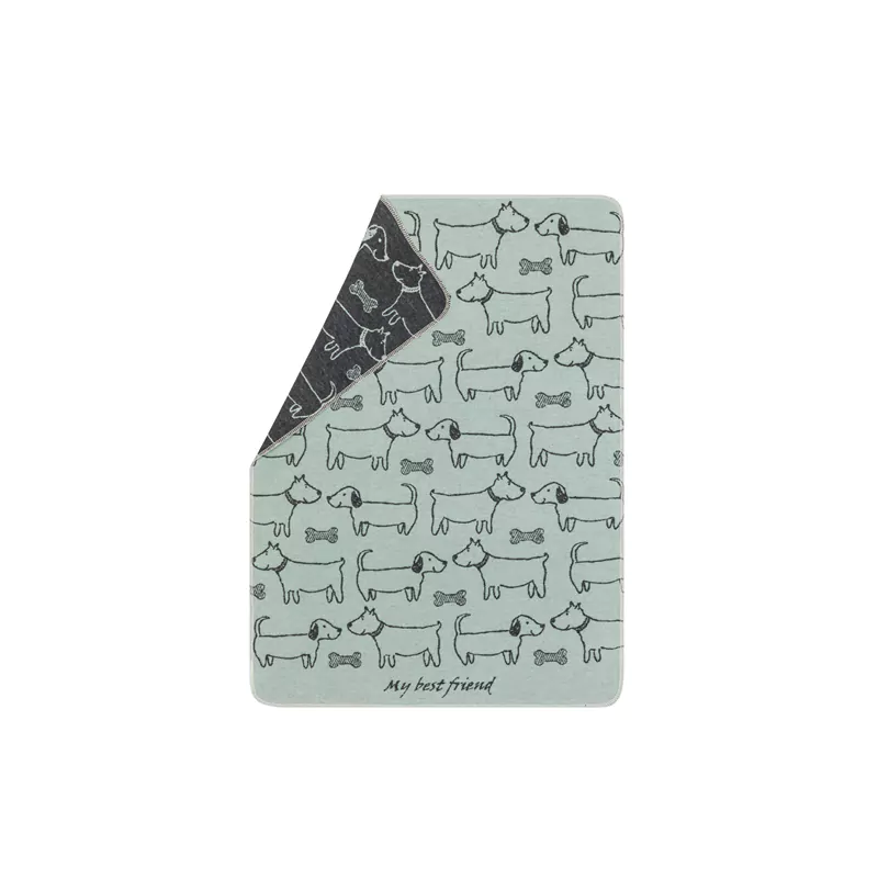 elbhunde dresden david fussenegger decke best friends allover grün