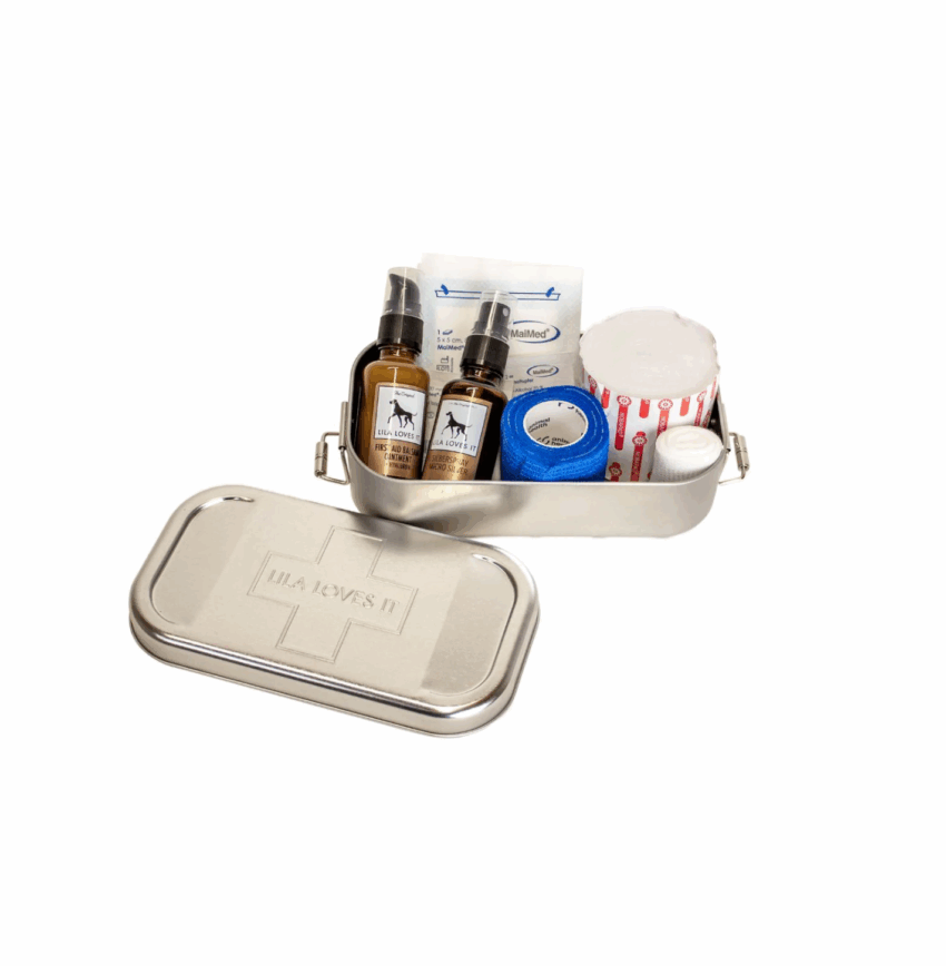 elbhunde lila loves it erste hilfe box inhalt neu