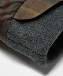 Cloud7 Dog Coat Brooklyn Dachshound Waterproof Waxed Tartan Detail 2