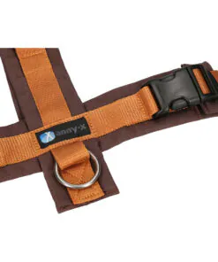elbhunde annyx brustgeschirr fun braun bernstein detail