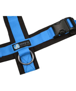elbhunde annyx brustgeschirr fun schwarz blau detail