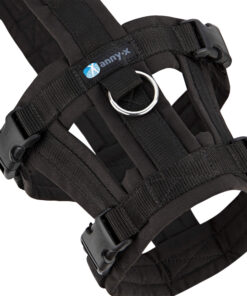 elbhunde annyx brustgeschirr safety schwarz schwarz detail