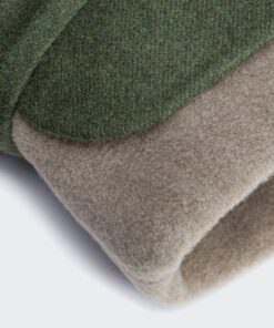 elbhunde cloud7 hundemantel brooklyn flanell fern green detail