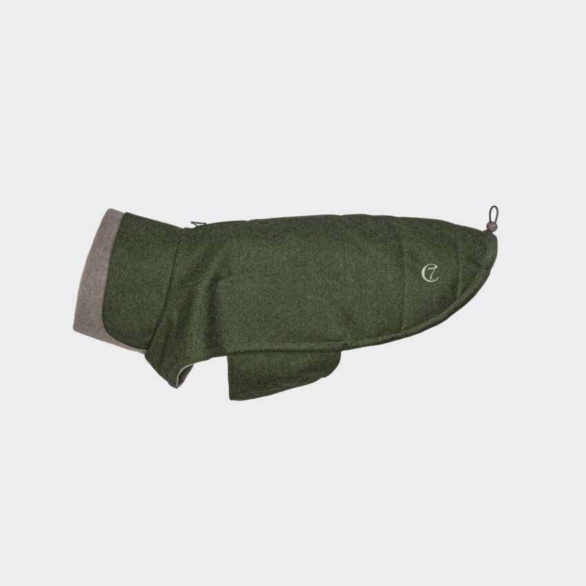 elbhunde cloud7 hundemantel brooklyn flanell fern green hund