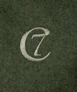 elbhunde cloud7 hundemantel brooklyn flanell fern green logo