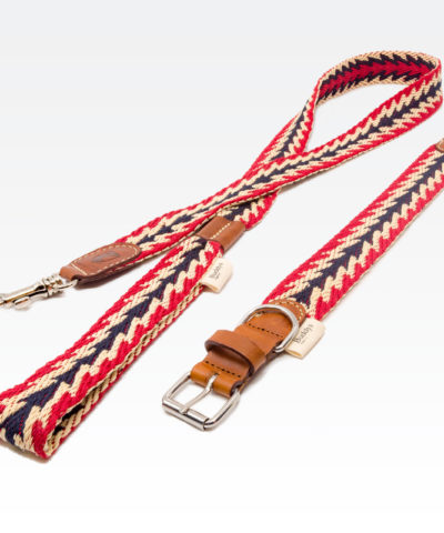 elbhunde dresden buddys dogwear peruvian arrow leine halsband set