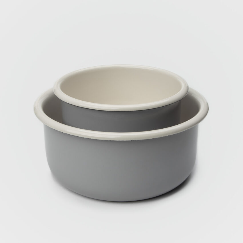 elbhunde dresden cloud7 hundenapf emaille granny grey groessenuebersicht