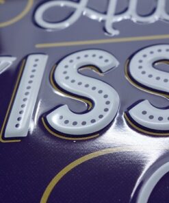 elbhunde dresden nostalgic art hund schild kiss your dog detail