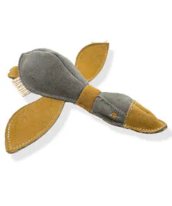 elbhunde dresden nufnuf hundelederspielzeug ente detail