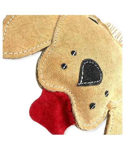 Elbhunde NUFNUF Hundespielzeug Lederspielzeug Labrador Detail Zunge