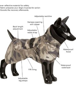 elbhunde dresden paikka recovery regenmantel reflektierend camo detail