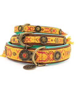 elbhunde dwam leder halsband boho chica