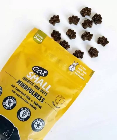 Elbhunde EATSMALL Mindfulness Instekten Snack Detail