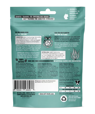Elbhunde EATSMALL Spirit Insekten Snack Zutaten