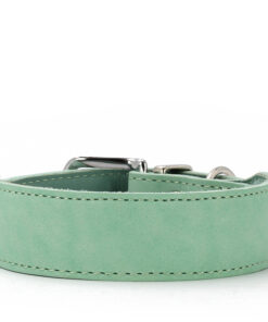 elbhunde maul ledermanufaktur halsband mono pop mint