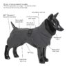 Elbhunde Paikka Wintermantel Dark Details