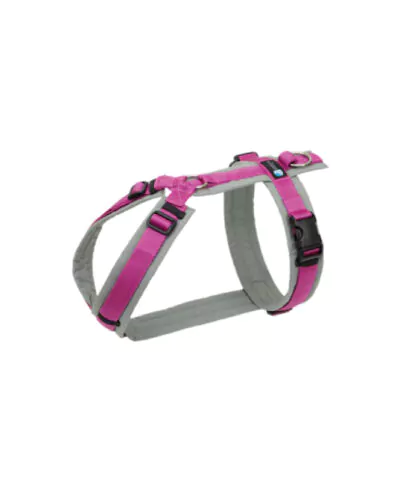 elbhunde annyx brustgeschirr fun grau pink