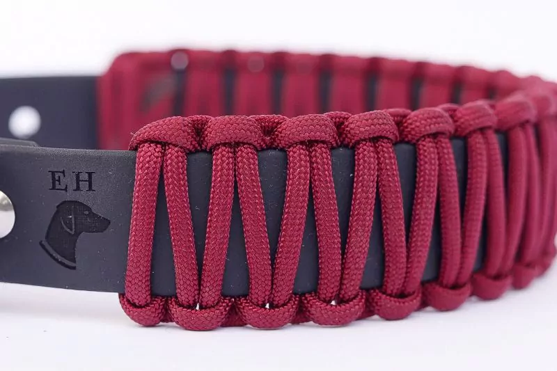 elbhunde biothane paracord halsband berry detail