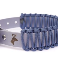 elbhunde biothane paracord halsband blue sea