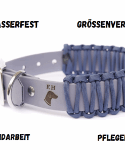elbhunde biothane paracord halsband blue sea eigenschaften