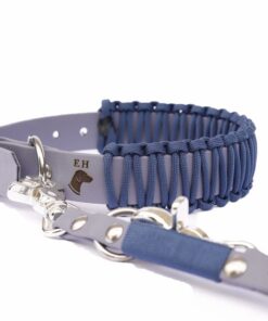 elbhunde biothane paracord halsband blue sea premium leine 1