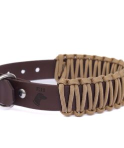 elbhunde biothane paracord halsband desert