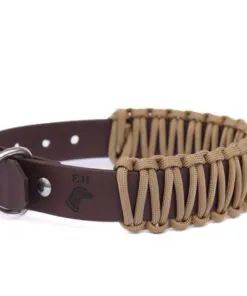 elbhunde biothane paracord halsband desert