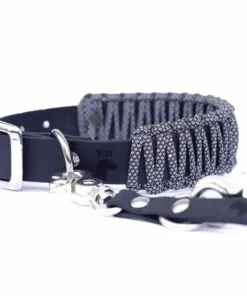 elbhunde biothane paracord halsband reflektierend leine