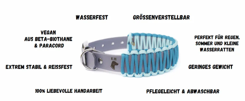 elbhunde biothane paracord halsband summer boys eigenschaften
