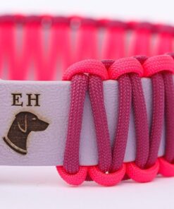 elbhunde biothane paracord halsband summer girls detail