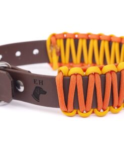 elbhunde biothane paracord halsband sunset