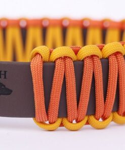 elbhunde biothane paracord halsband sunset detail