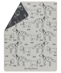 elbhunde dresden david fussenegger decke best friends allover grau groß