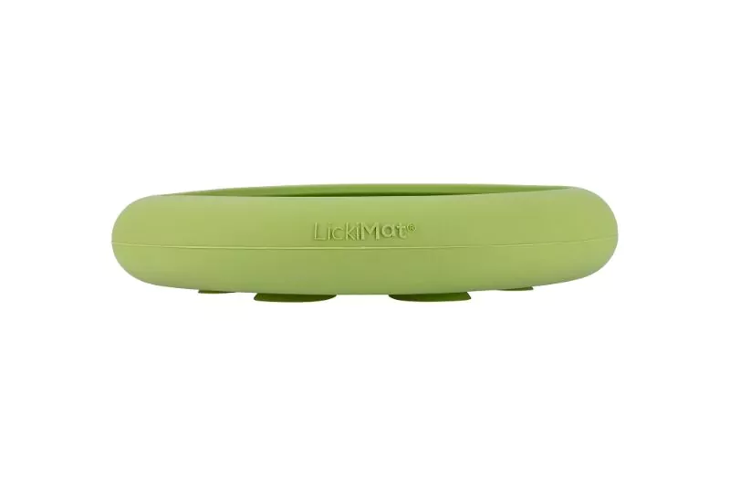 elbhunde lickimat ufo gruen seitlich