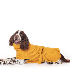 elbhunde lills bademantel amber hund liegend