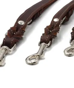 elbhunde maul ledermanufaktur lederleine braun cognac groessen