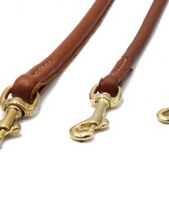 elbhunde maul ledermanufaktur rundlederleine cognac groessen messing