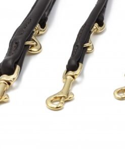 elbhunde maul ledermanufaktur rundlederleine dunkelbraun groessen messing