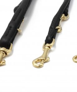 elbhunde maul ledermanufaktur rundlederleine schwarz groessen messing