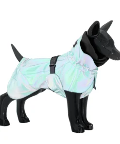 elbhunde paikka regenmantel smaragd reflektierend