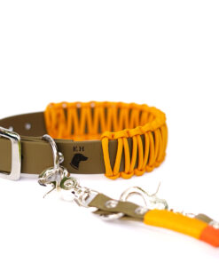 elbhunde biothane paracord halsband wunschfarbe premium leine