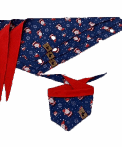 elbhunde hundehalstuch santa claus blau