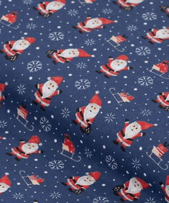 elbhunde hundehalstuch santa claus blau muster