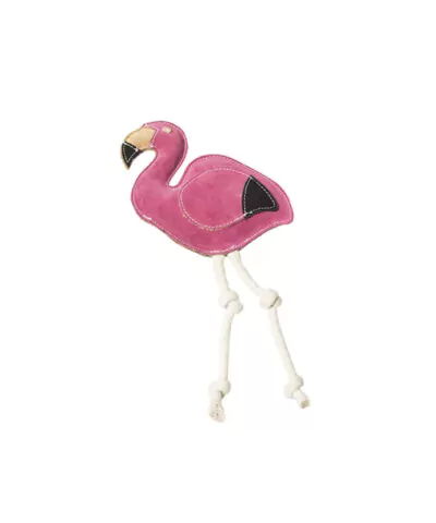 elbhunde dresden nufnuf hundelederspielzeug flamingo